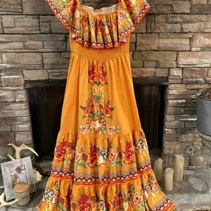 Colorful Floral Maxi Dress